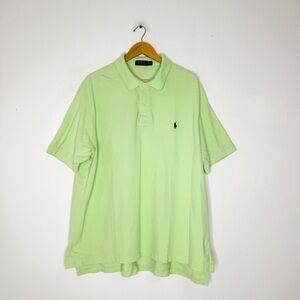 Polo Ralph Lauren Light Green Polo Shirt 2XB Big Men’s